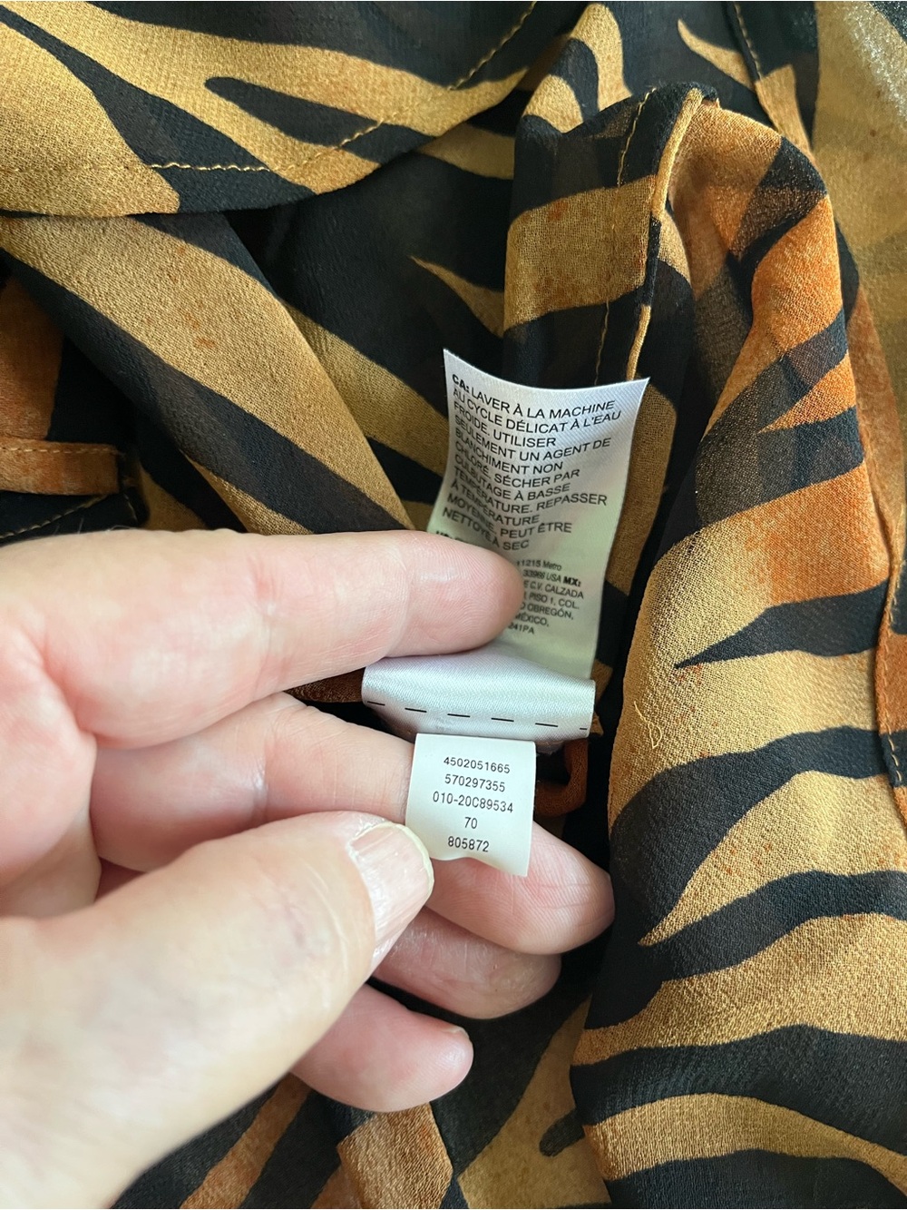 Chicos sheer animal print blouse - Picture 5 of 5